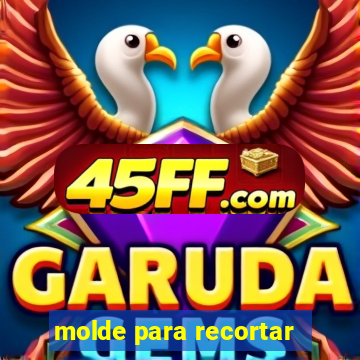 molde para recortar